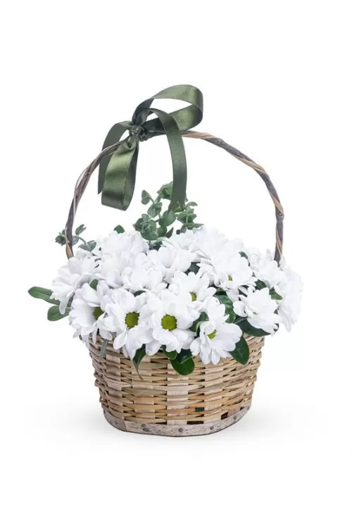 Sepette Beyaz Çiçek